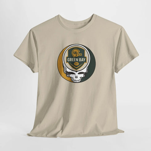 Grateful Dead - Green Bay Packers Stealie Grateful Dead Steal Your Face T-Shirt - NFL - StealieShop